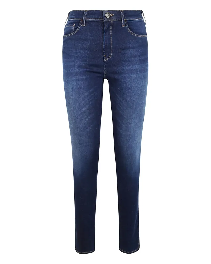 Emporio Armani Halbhohe Skinny-Jeans - Blau Blau