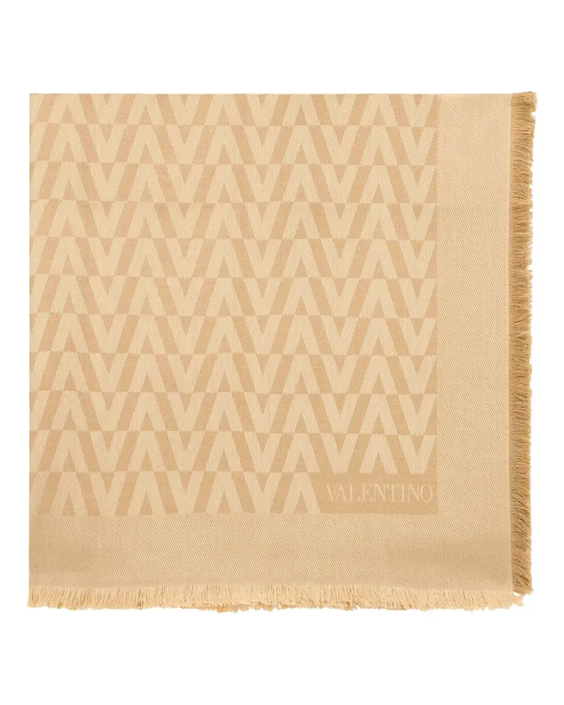 Valentino Garavani Schal mit Fransen - Nude Nude