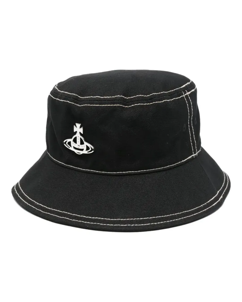 Vivienne Westwood Orb Fischerhut - Schwarz Schwarz