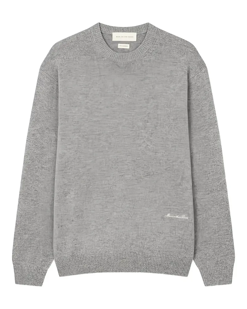 ManOnTheBoon Pullover mit Rundhalsausschnitt - Grau Grau