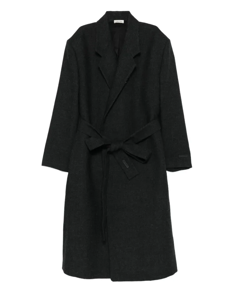 Fear of God Gewickelter Mantel mit Gürtel - Schwarz Schwarz