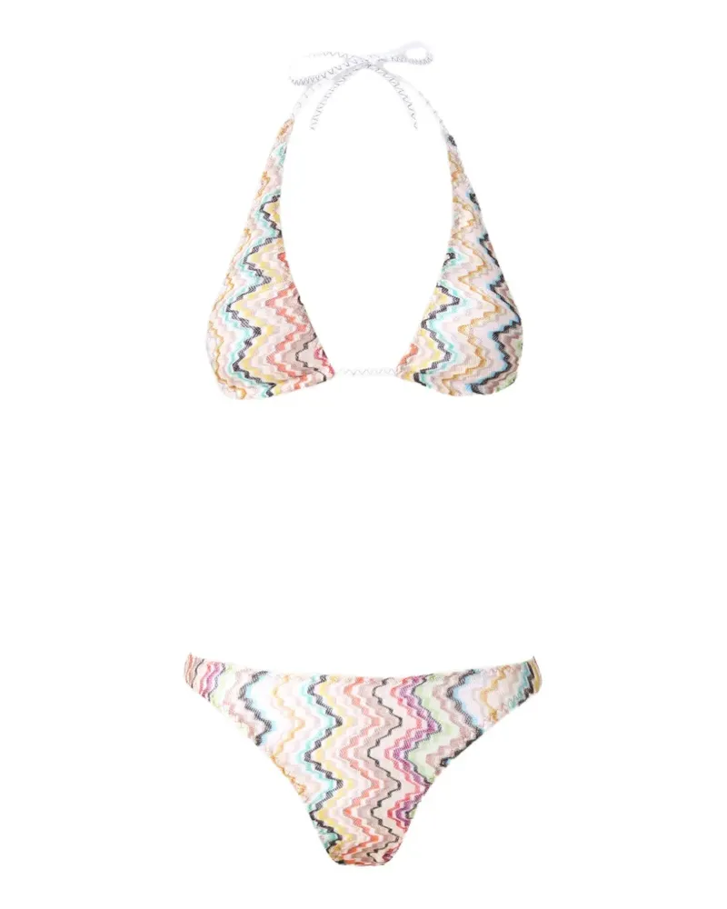 Missoni Bikini mit Zickzackmuster - Nude Nude
