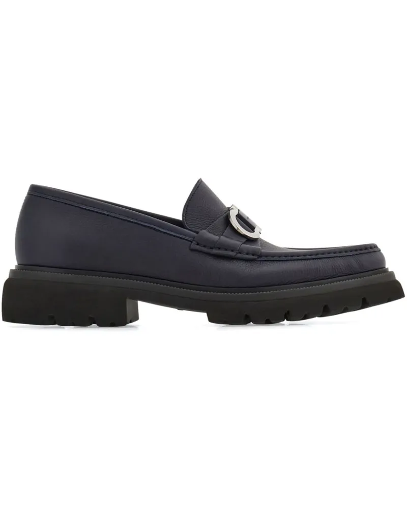 Ferragamo Loafer mit Gancini-Schild - Blau Blau