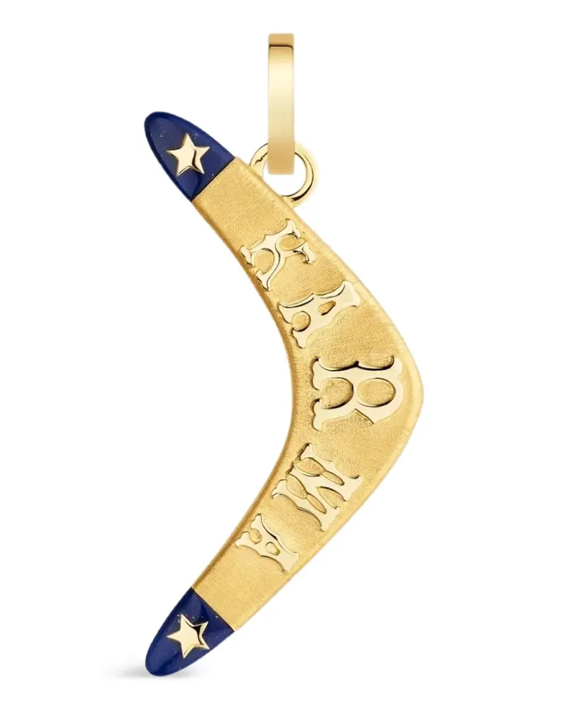 Marie Lichtenberg Karma lapis lazuli pendant - Gold Gold