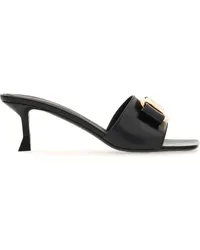 Ferragamo Mules aus Leder 55mm Schwarz