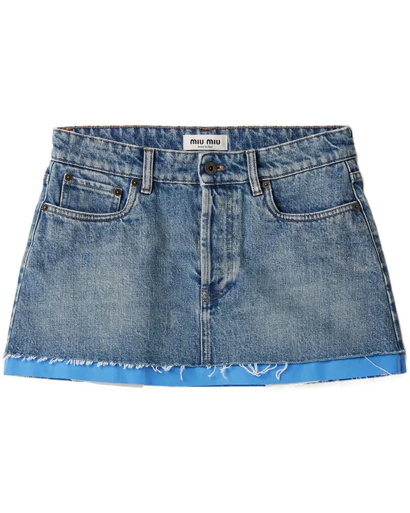 Miu Miu Klassischer Jeans-Minirock - Blau Blau