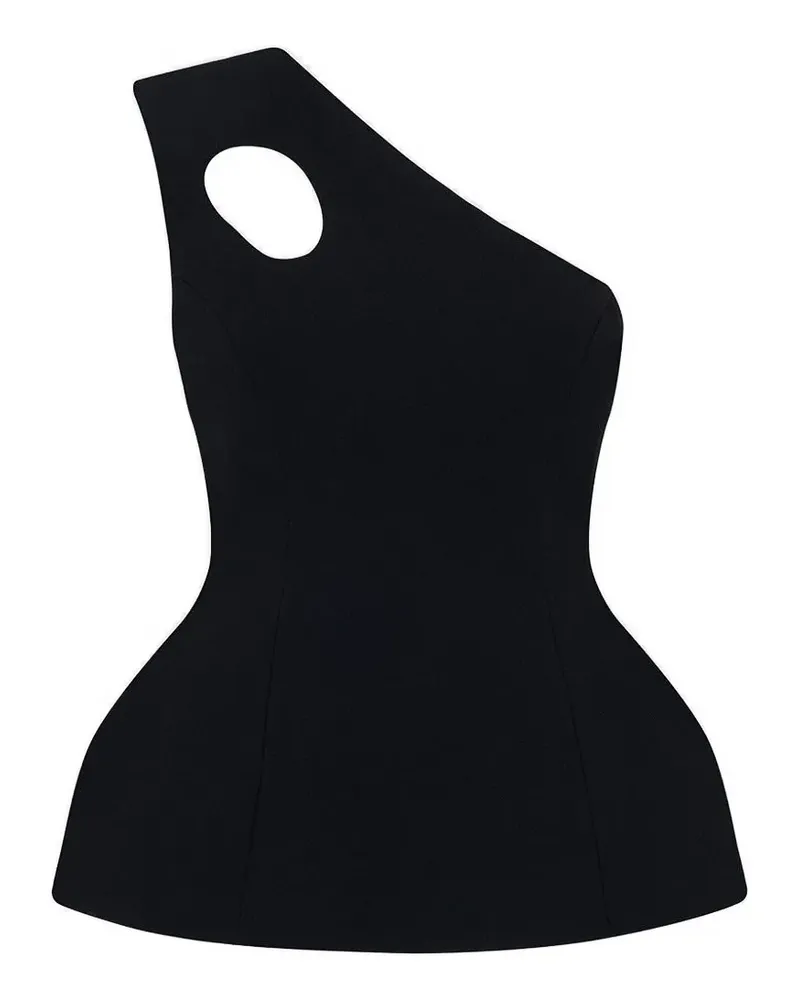 Roksanda Ilincic Vala cut-out peplum top - Schwarz Schwarz