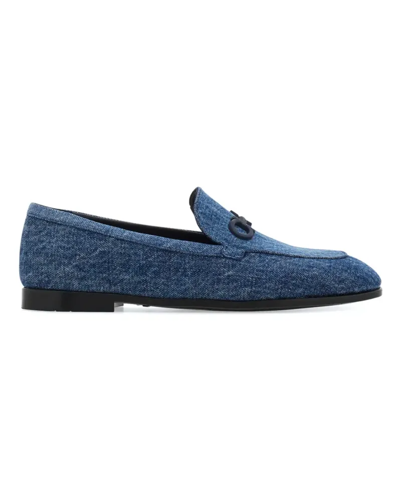 Ferragamo Loafer mit Gancini Ornament - Blau Blau
