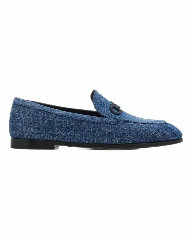 Ferragamo Loafer mit Gancini Ornament - Blau Blau