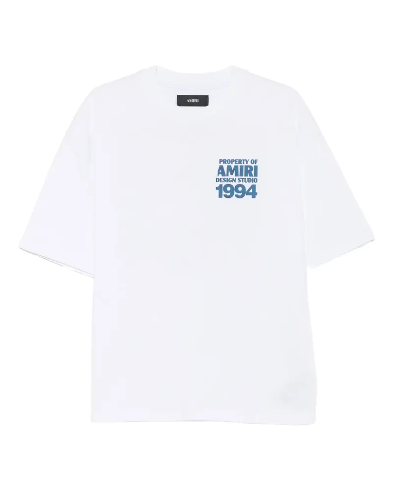 Amiri T-Shirt mit Logo-Print - Weiß Weiß