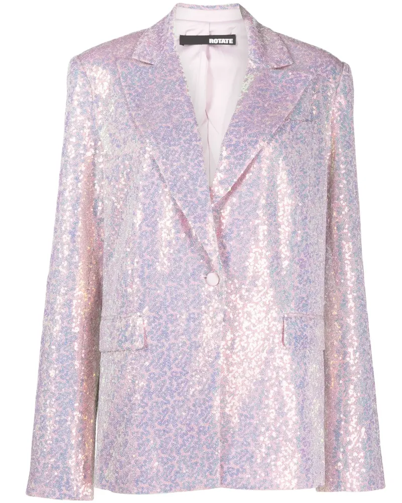 ROTATE Birger Christensen Einreihiger Blazer - Rosa Rosa