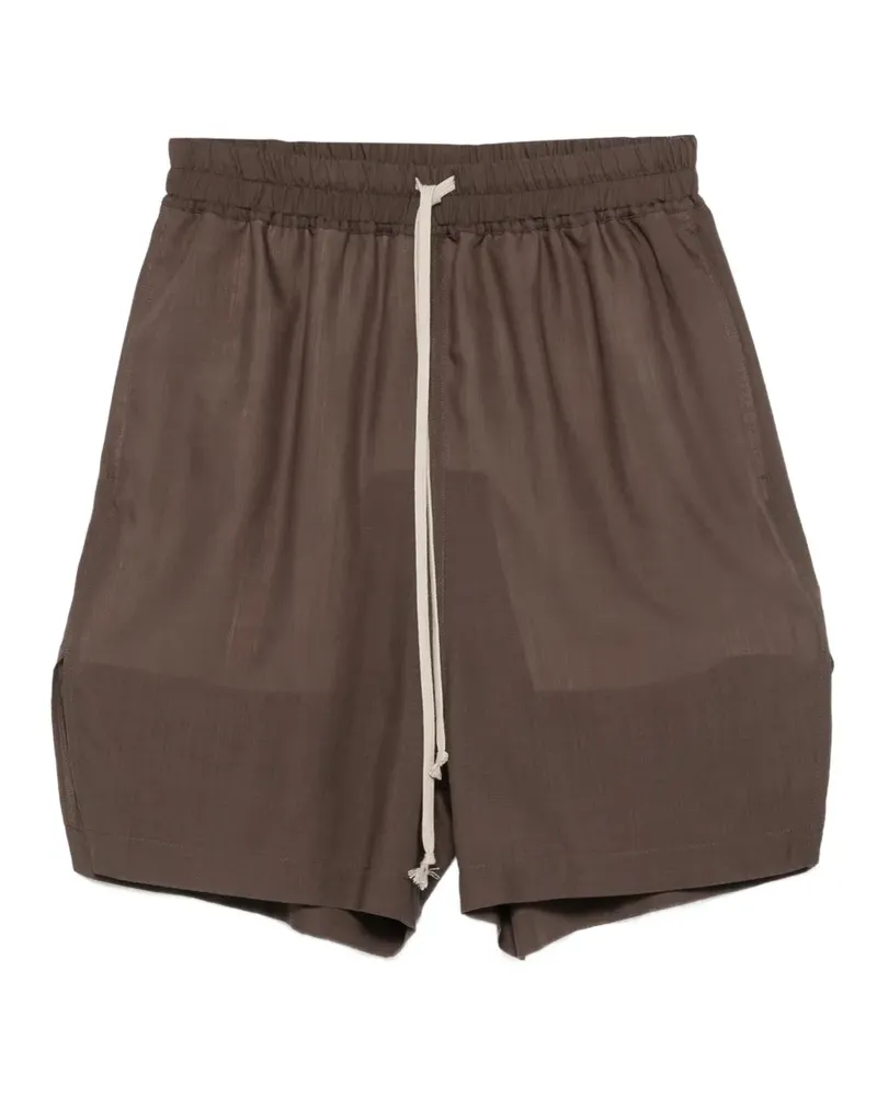 Rick Owens drawstring side-slit shorts - Braun Braun
