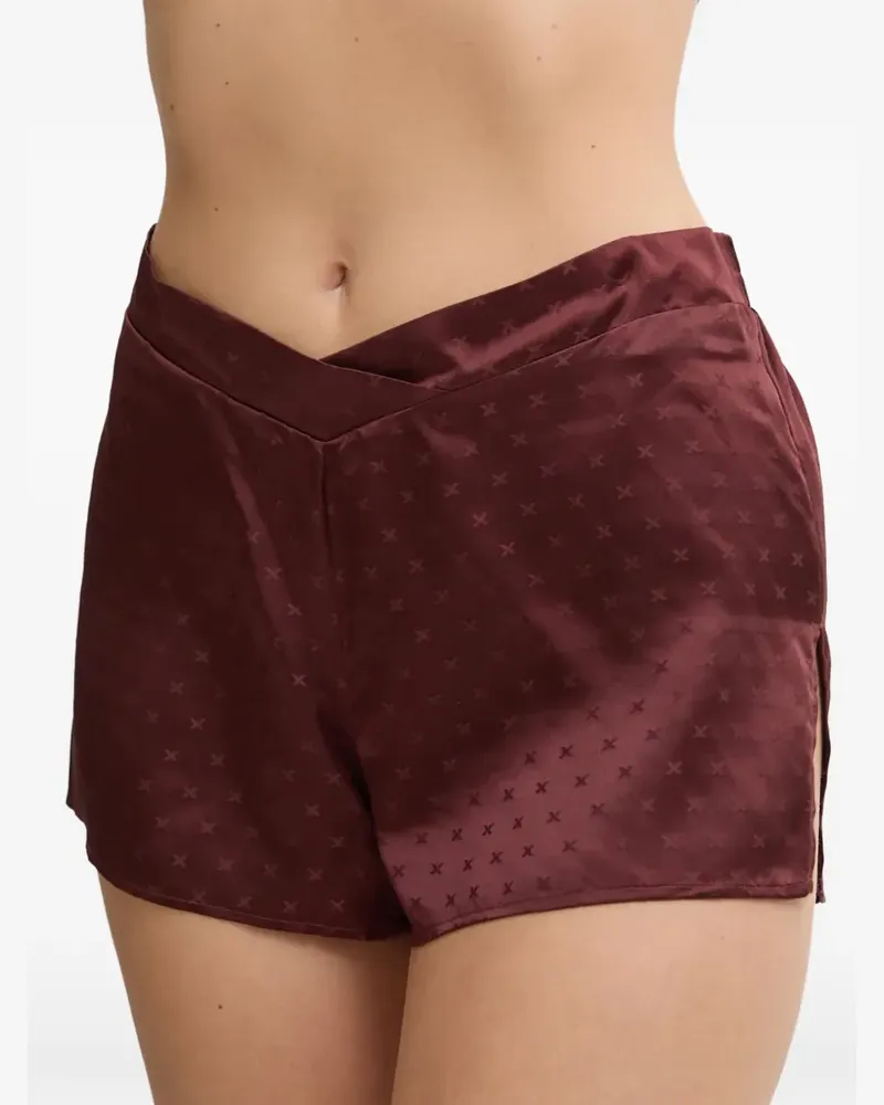 Chantelle Gemusterte Pyjama-Shorts - Rot Rot