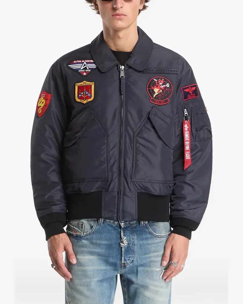 Alpha Industries CWU-45/P Devils Brigade bomber jacket - Blau Blau