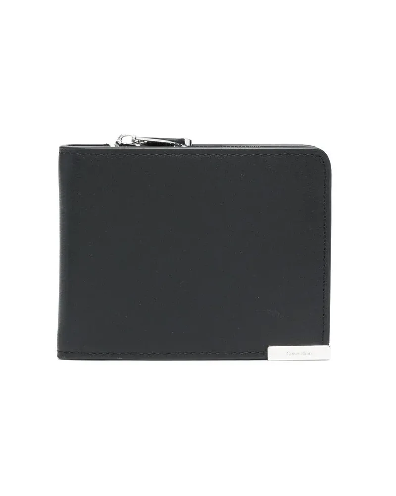 Calvin Klein Portemonnaie mit Logo-Schild - Schwarz Schwarz