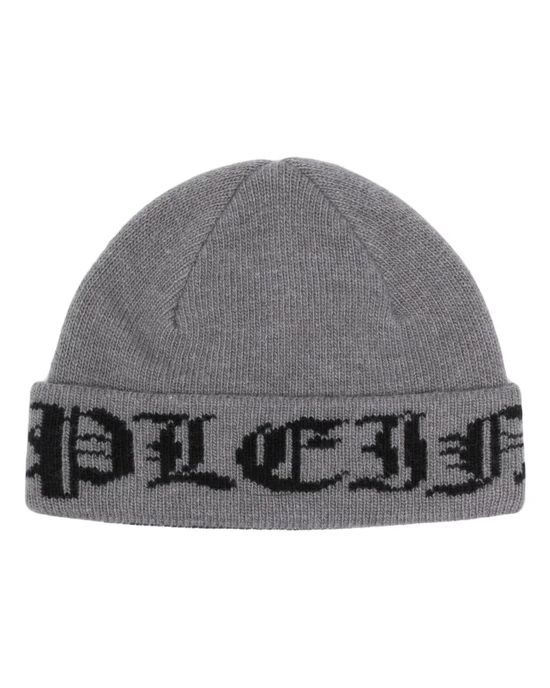 Philipp Plein Gothic Plein Beanie - Grau Grau