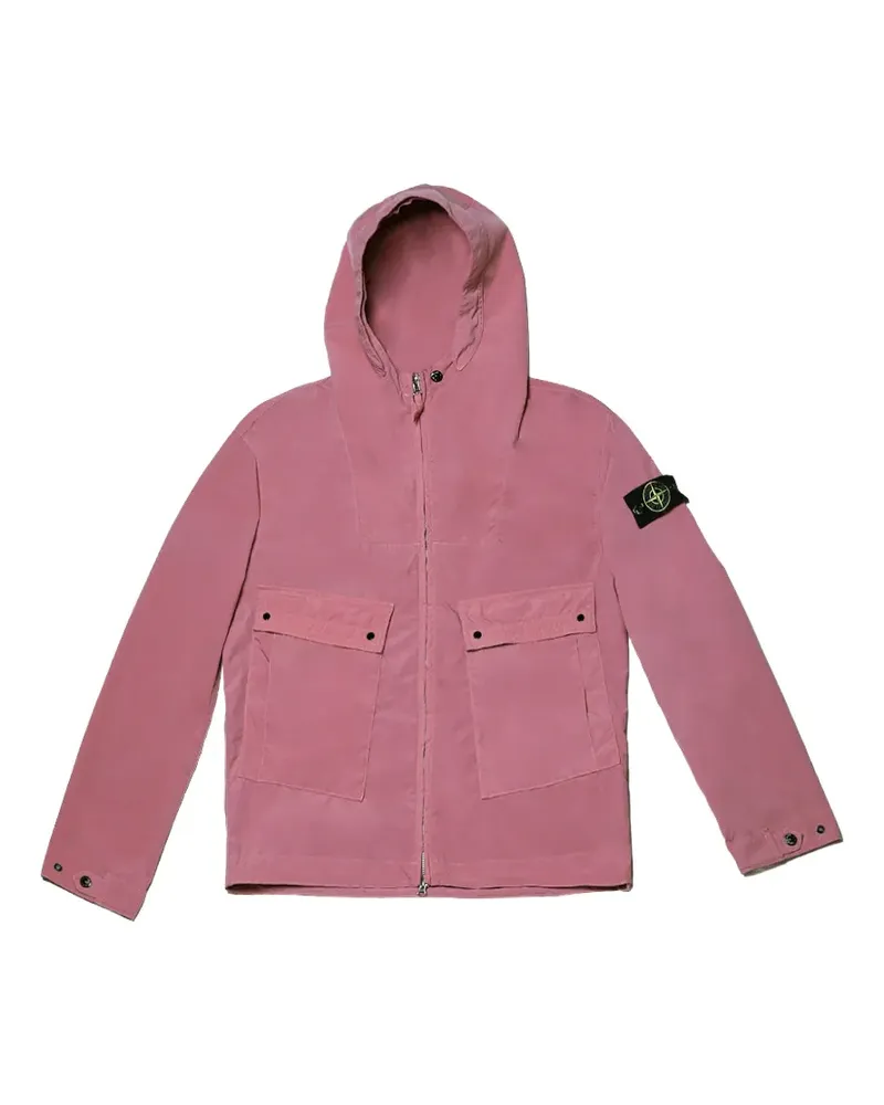 Stone Island Hoodie mit Klappentasche - Rosa Rosa