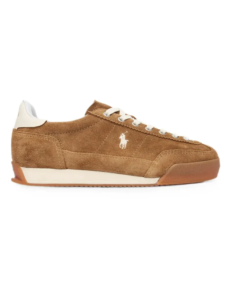 Ralph Lauren Hester leather sneakers - Braun Braun