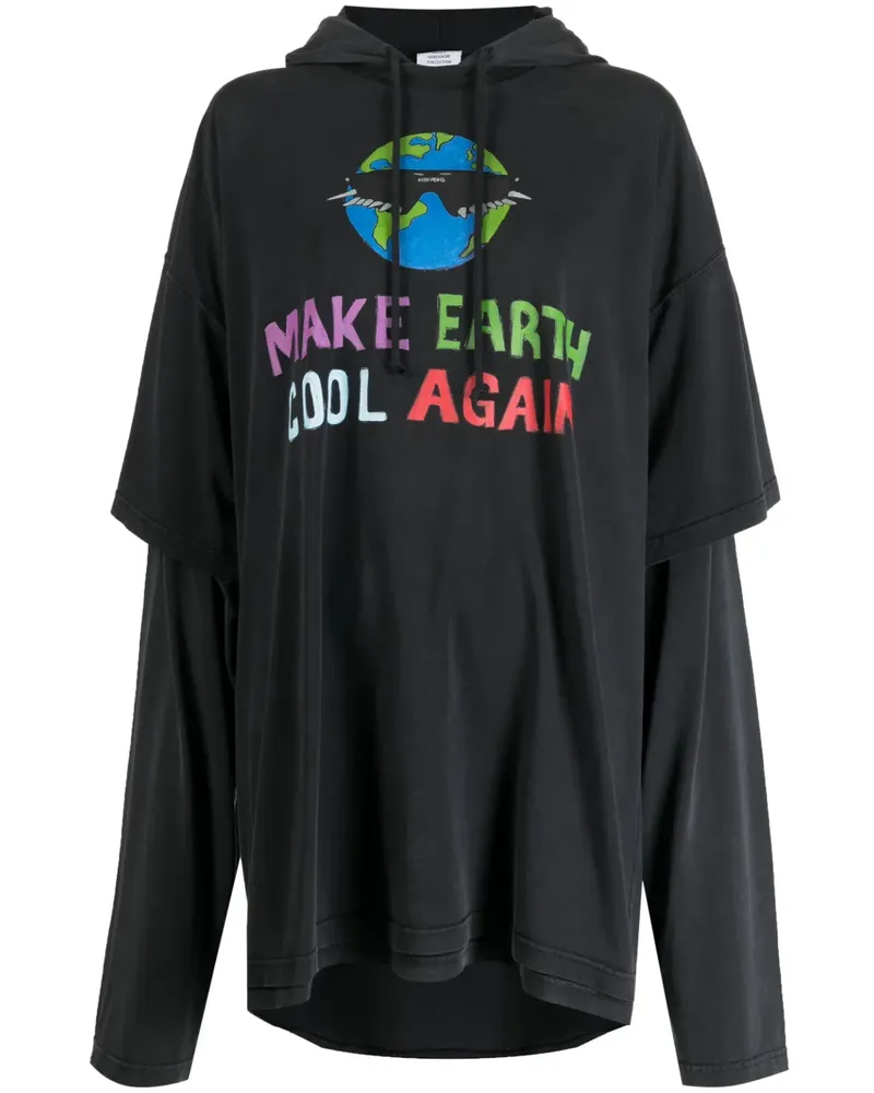 VETEMENTS Klassischer Hoodie - Grau Grau