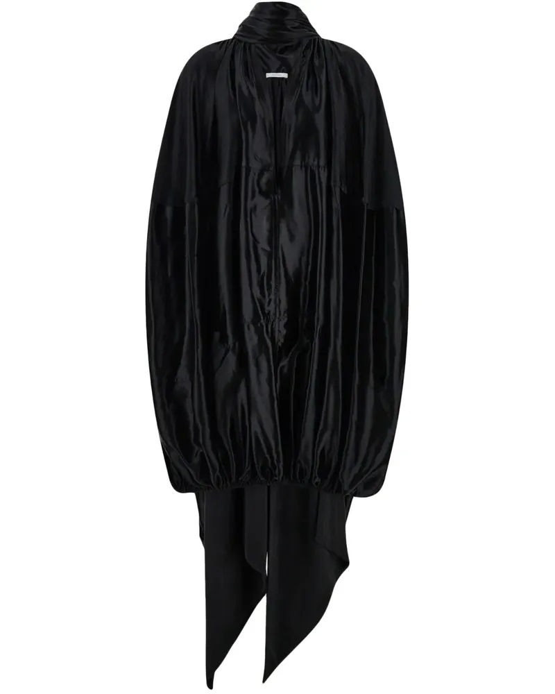 Ferragamo Minikleid aus Satin - Schwarz Schwarz
