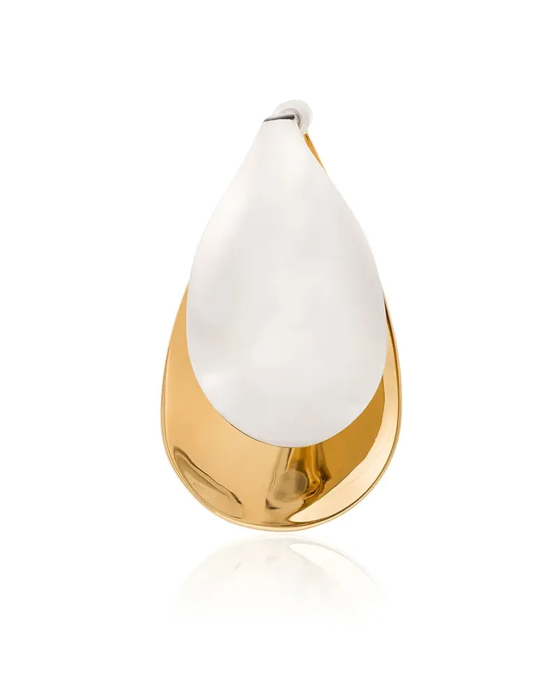 Charlotte Chesnais Silber-und Goldohrring mit Perlen Gold