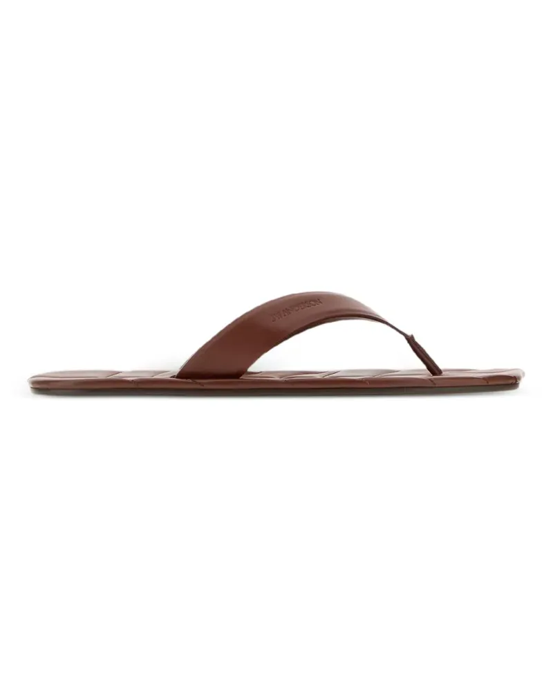 J.W.Anderson Gesteppte Leaf Flip-Flops - Braun Braun