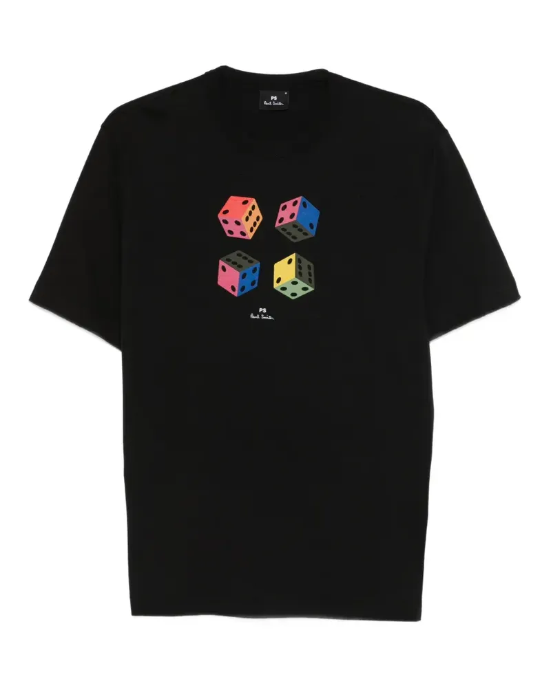Paul Smith T-Shirt mit Würfel-Print - Schwarz Schwarz