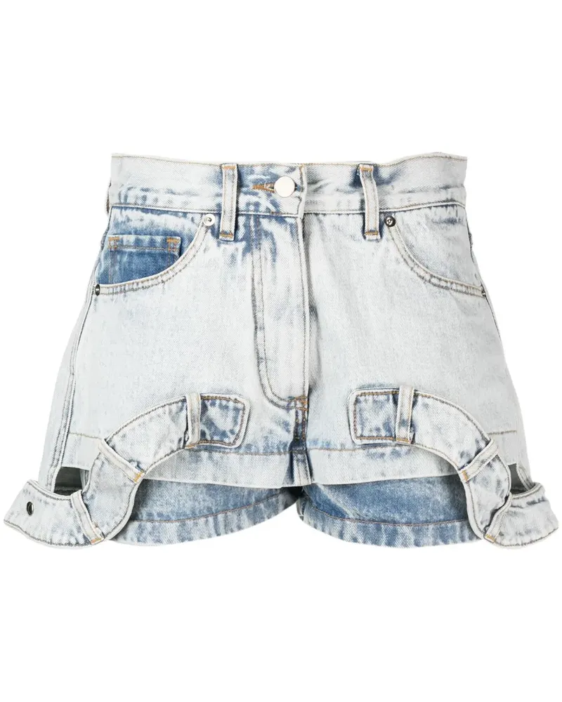 ALMAZ Halbhohe Jeans-Shorts - Blau Blau