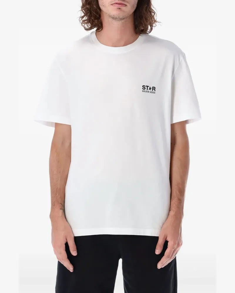 Golden Goose T-Shirt mit Stern-Logo - Weiß Weiß