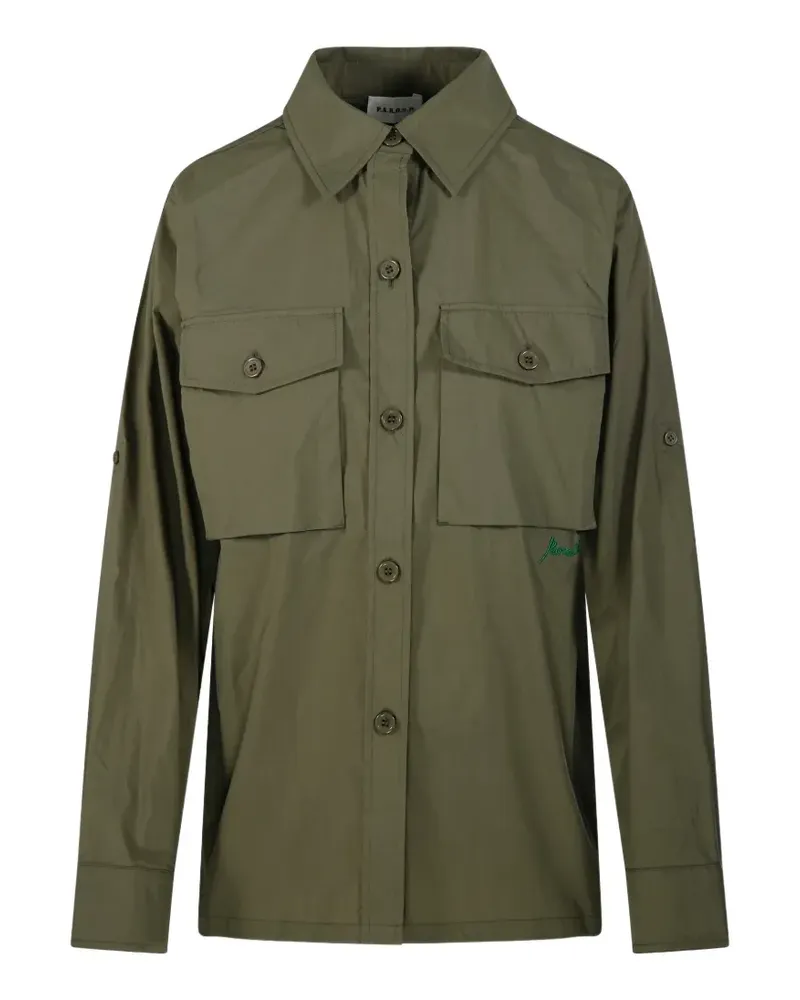 P.A.R.O.S.H. Hemd mit Brusttasche - Grün Grün