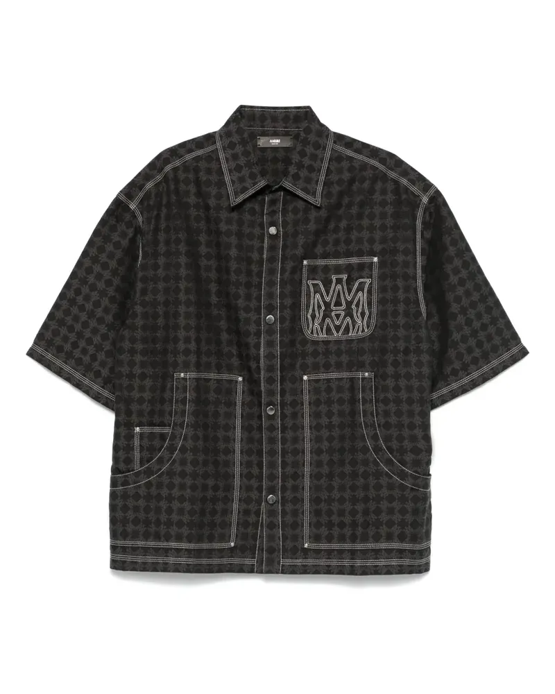 Amiri MA Quad Hemd - Schwarz Schwarz