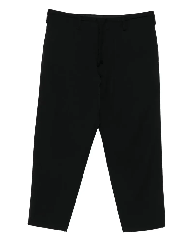 Yohji Yamamoto Hose mit Kordelzug - Schwarz Schwarz