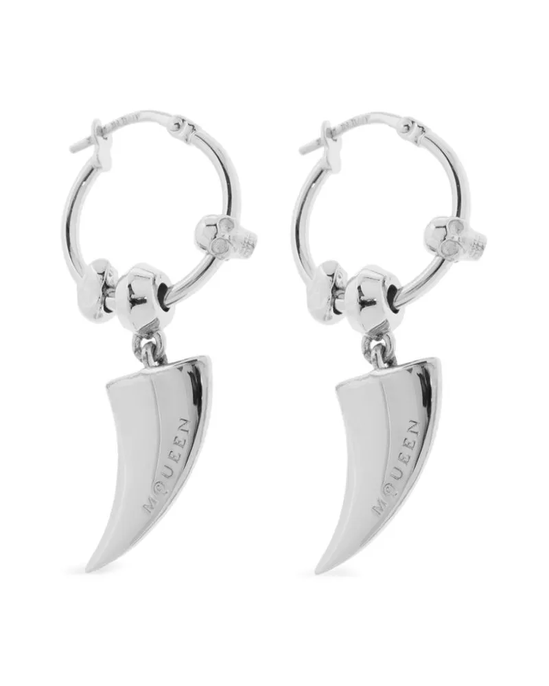 Alexander McQueen Tiger Claw Ohrringe - Silber Silber