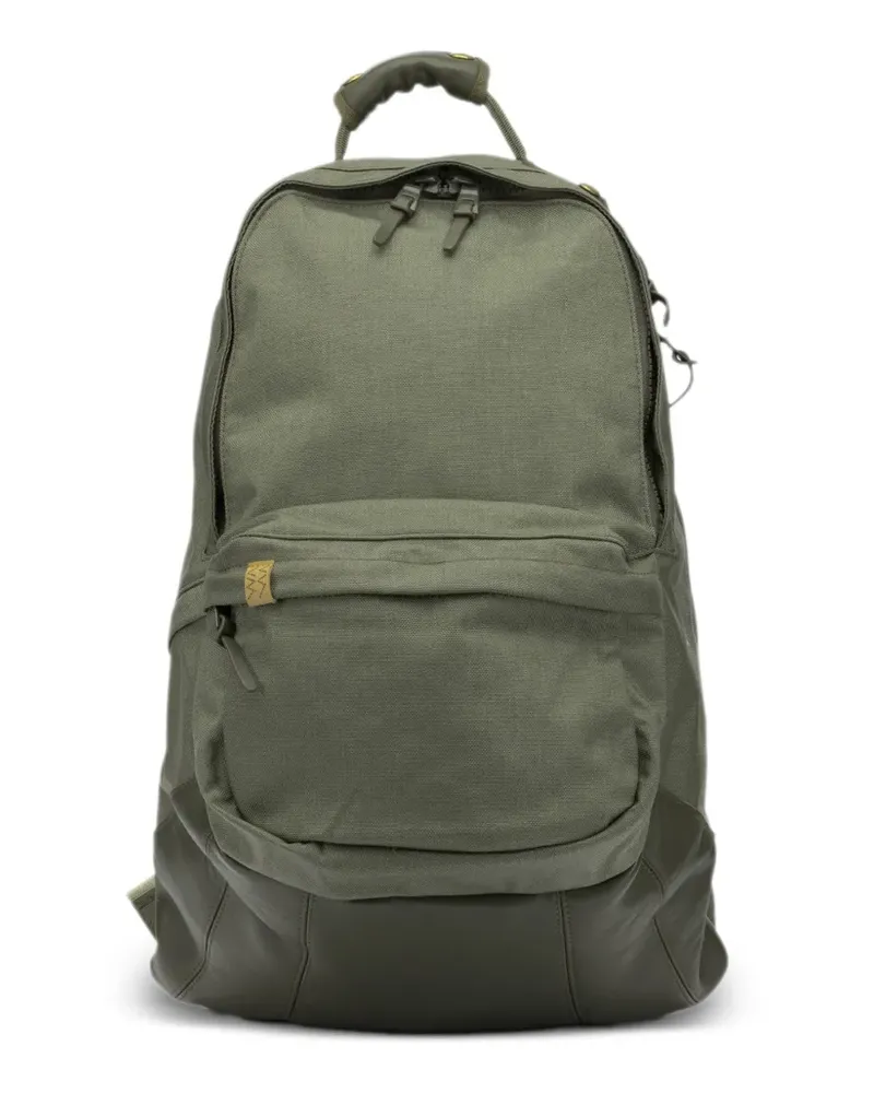 Visvim Rucksack mit Ledereinsätzen - Grün Grün