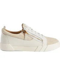 Giuseppe Zanotti Sneakers mit Kontrasteinsätzen Weiß