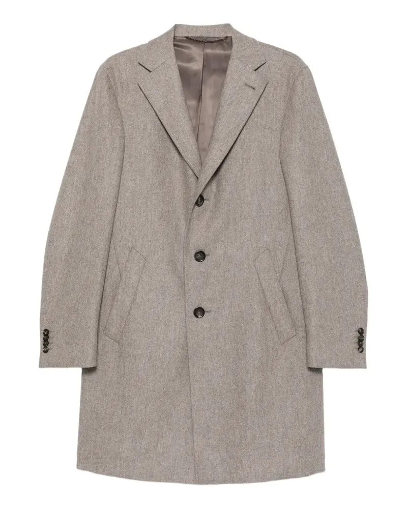 Canali Mantel mit fallendem Revers - Nude Nude