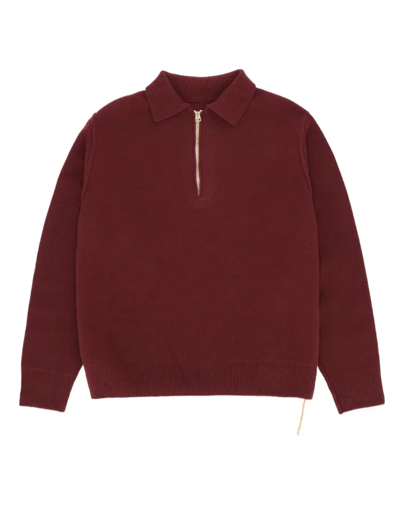 Fortela zip-neck wool sweater - Rot Rot