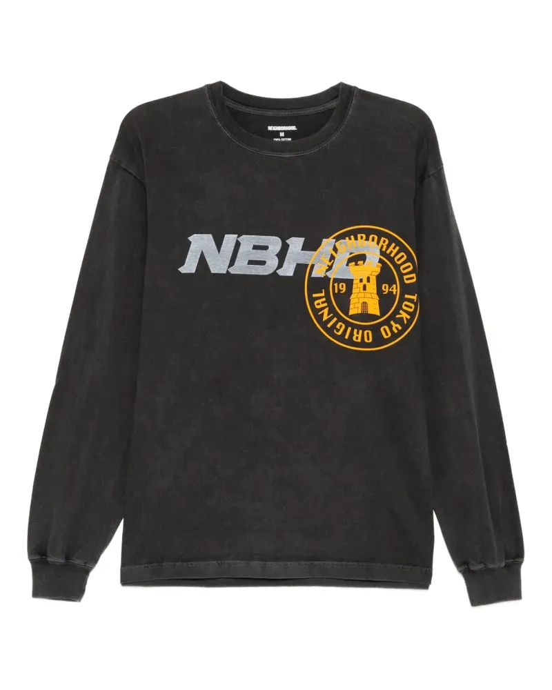Neighborhood T-Shirt mit grafischem Print - Grau Grau