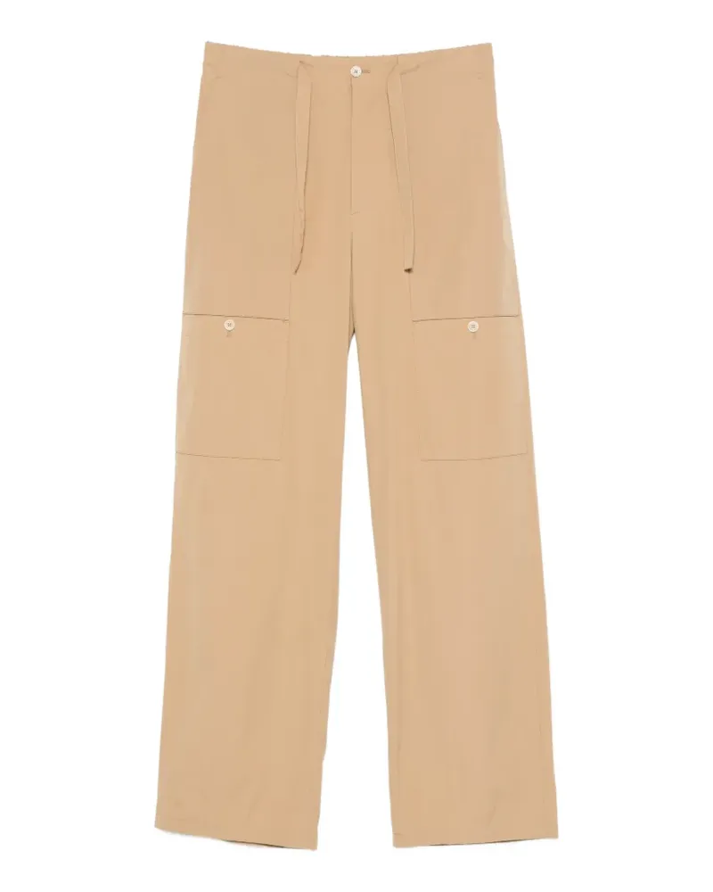 Jil Sander drawstring straight trousers - Nude Nude