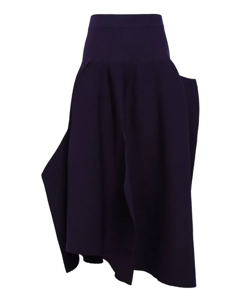 CFCL ribbed-knit flared skirt - Violett Violett