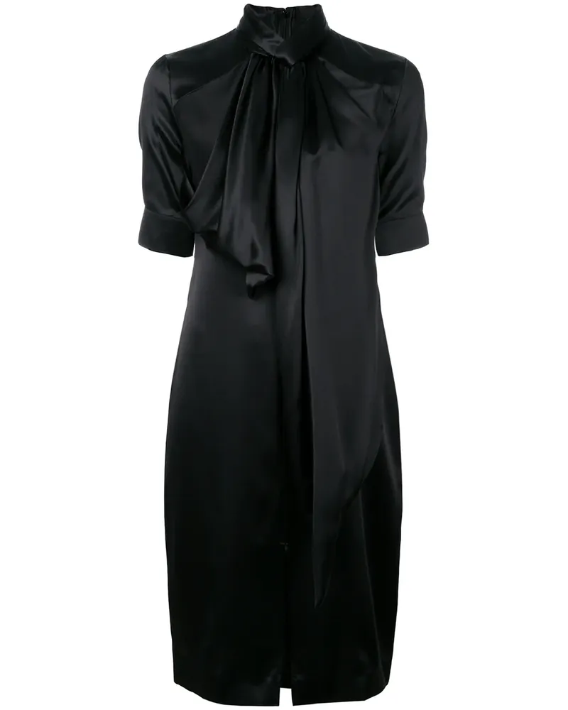 Givenchy Drapiertes Seidenkleid - Schwarz Schwarz