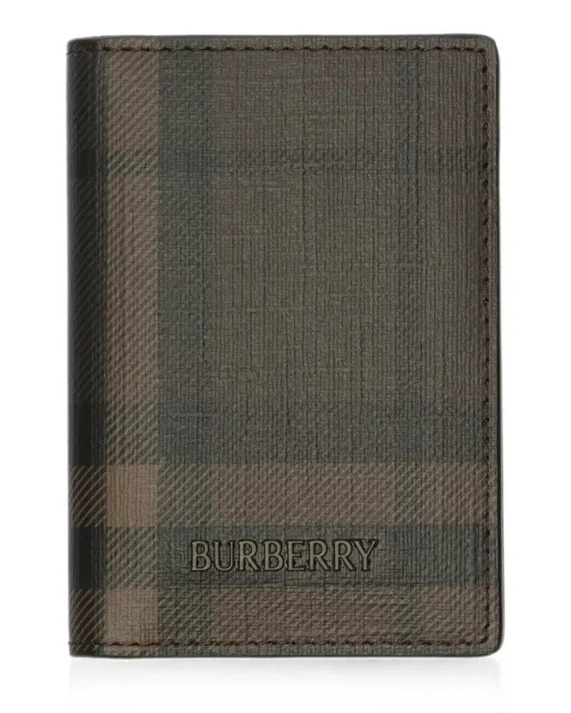 Burberry City Check Kartenetui mit Klappe - Braun Braun