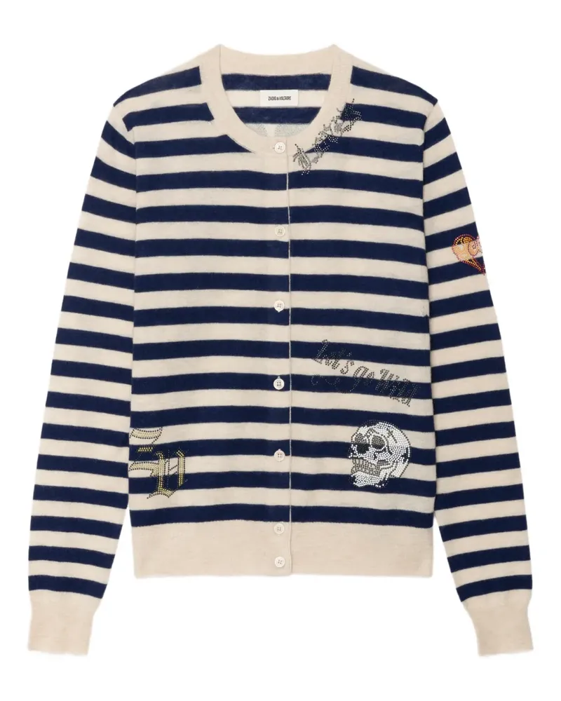 Zadig & Voltaire Gestreifter Missya Cardigan - Blau Blau
