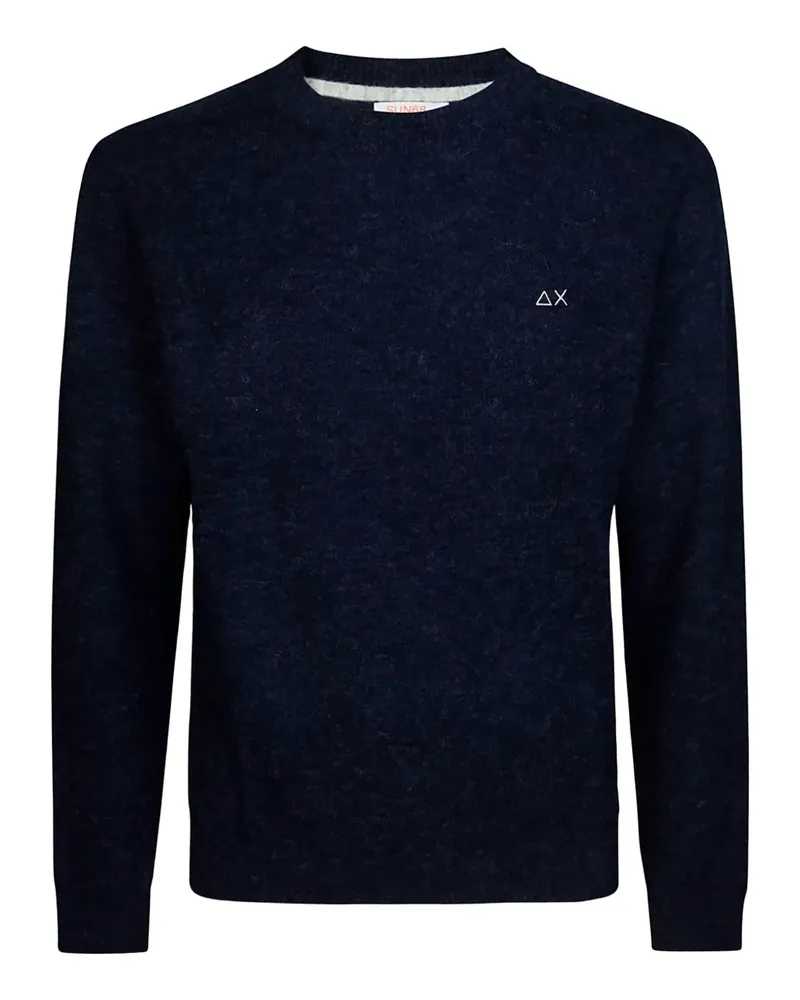 Sun68 Pullover aus Alpakawolle - Blau Blau