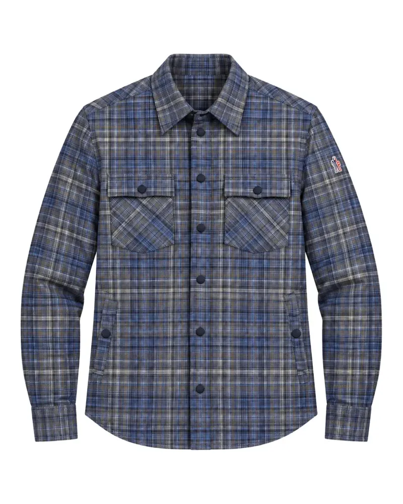 Moncler plaid-check cotton shirt - Blau Blau