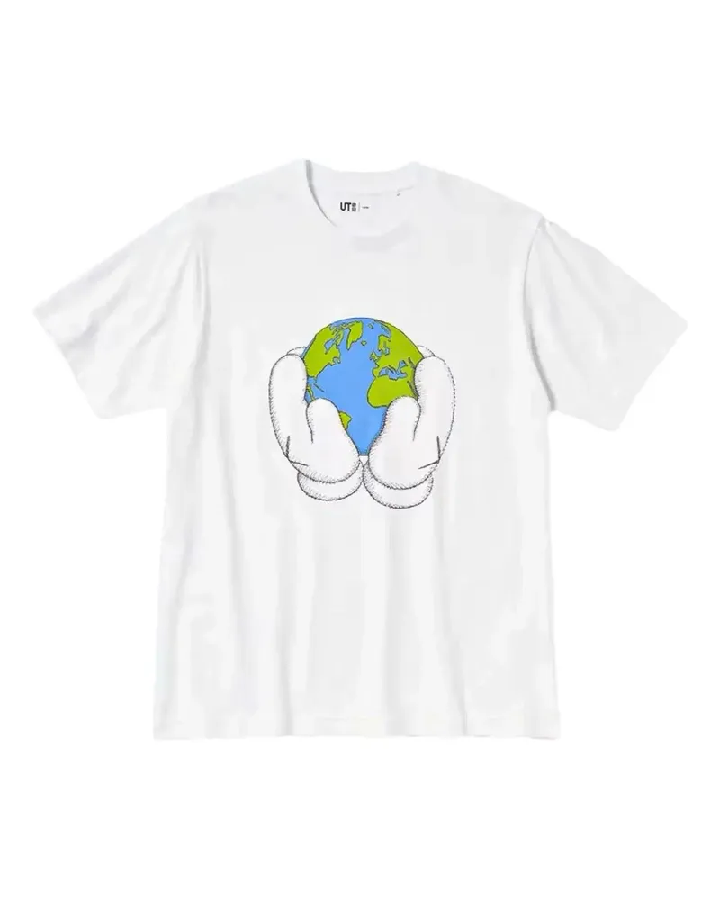 KAWS x Uniqlo Peace For All T-Shirt - Weiß Weiß