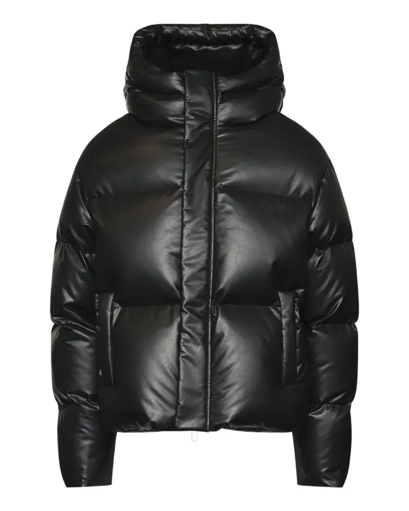 Maison Margiela hooded puffer jacket - Schwarz Schwarz