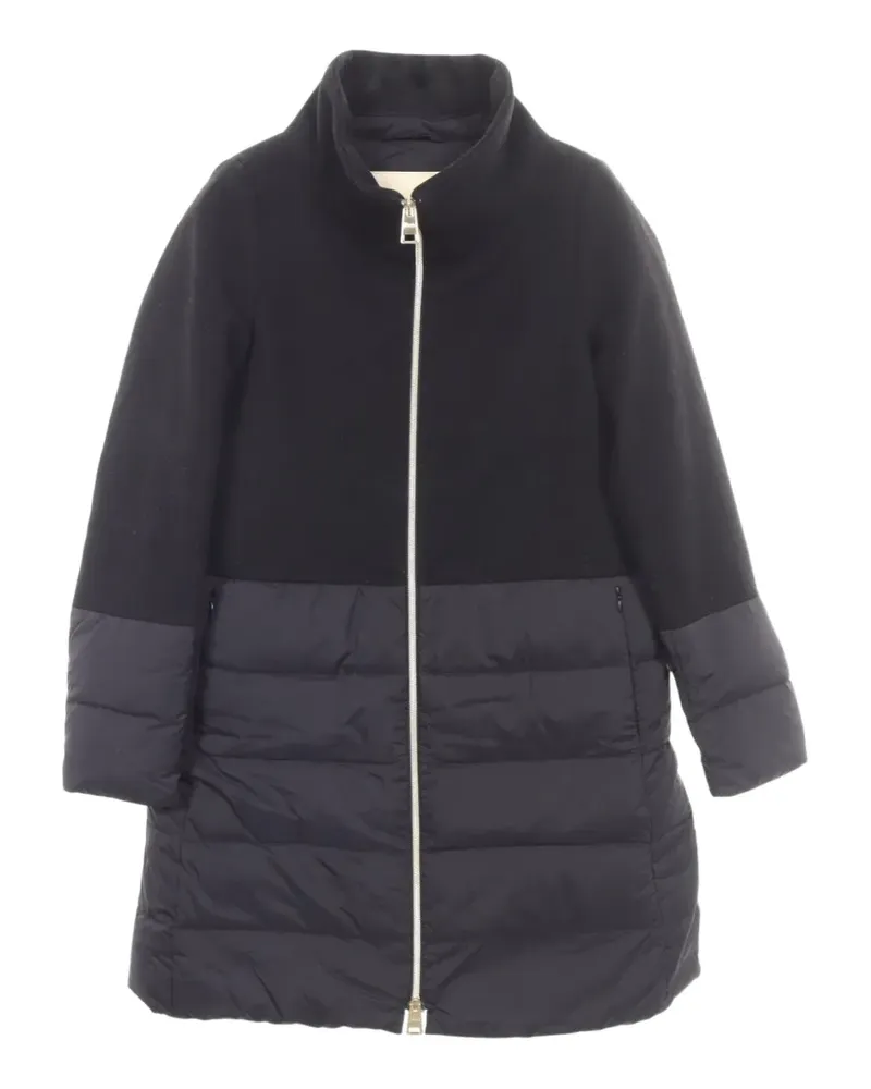 Herno 2010s Daunenmantel in Color-Block-Optik - Schwarz Schwarz