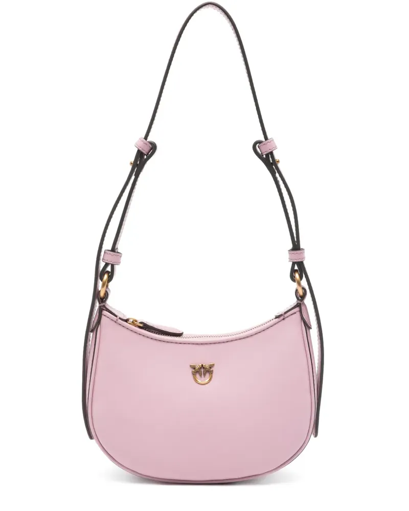 Pinko Schultertasche mit Logo - Rosa Rosa