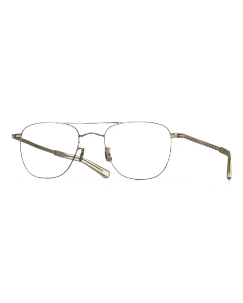 EYEVAN 7285 geometric-frame glasses - Gold Gold